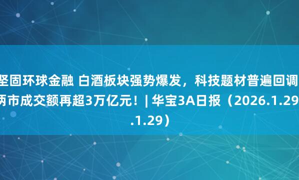坚固环球金融 白酒板块强势爆发，科技题材普遍回调，两市成交额再超3万亿元！| 华宝3A日报（2026.1.29）