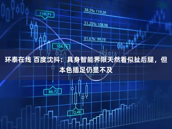 环泰在线 百度沈抖:具身智能界限天然看似扯后腿,但本色插足仍显不及