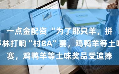 一点金配资 “为了那只羊，拼了！”沪郊亭林打响“村BA”赛，鸡鸭羊等土味奖品受追捧